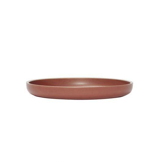 Tallerken/skål, keramikk, rød