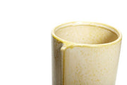 Vase, gul, keramikk
