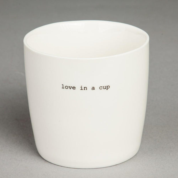 Krus Hvit «Love in a cup»